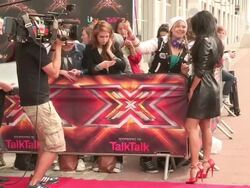 Nicole Scherzinger at X-Factor 2013 Photocall Stock Footage