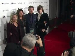  Guest, Keely Shaye Smith, Pierce Brosnan, Dylan Thomas Stock Footage