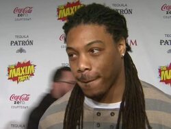 INTERVIEW: Philip Wheeler at Patron Presents The MAXIM Party Featuring Coca-Cola Zero Countdown With Paul Mitchell on 2/4/12 In Indianapolis, IN. Stock Footage