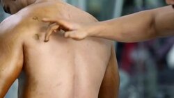 Body Builder in the Gym Stock Footage