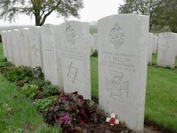 SHADOWS OF WAR: Donald Bell Grave Stock Footage