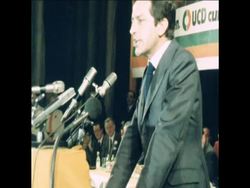 UPITN 1 3 79 PRIME MINISTER SUAREZ ATTENDS UCD RALLY News Clip