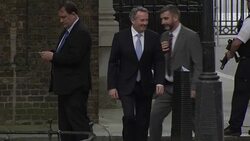 Liam Fox Arrives at Downing Street News Clip