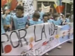 Children from various LatAm countries march against poverty News Clip