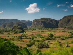 Time lapse of Valle De Vinales in Cuba Stock Footage