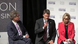 Toronto Affordable Housing Summit 2016: Gregor Robertson Addressing Participants-Canada Stock Footage