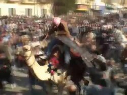 Fighting in Tahrir Square News Clip