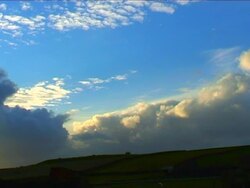 CLOUDS OVER ENGLISH COUNTRYSIDE Stock Footage