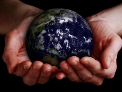 Earth in Hands (Loopable) HD Stock Footage