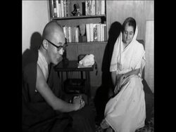 SYND 26 9 67 DALAI LAMA MEETS INDIRA GANDHI News Clip