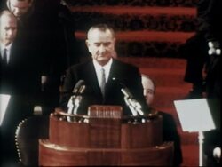 LBJ Inauguration Stock Footage