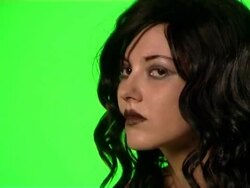 sad look - chroma key Stock Footage