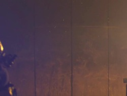 HD: Firefighters break into a blazing room Stock Footage