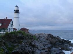 Portland Head Lighthouse Stock Footage