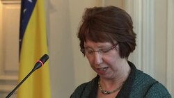 VOICED : Clinton urges EU/NATO entry for Bosnia News Clip