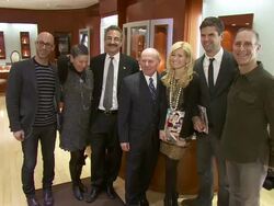 Justin Kulchinsky, Joan Kulchinsky, Bob Torcivia, Harvey Kaplan, Lauren Kulchinsky, Brett Fahlgren and Dan Kulchinsky  Stock Footage