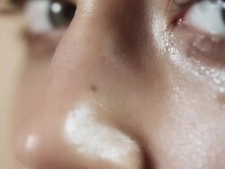 Woman crying closeup Stock Footage