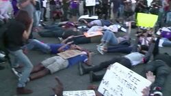 CLEAN : Los Angeles protest over Grand Jury decision News Clip