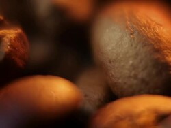 Hot coffee beans Stock Footage