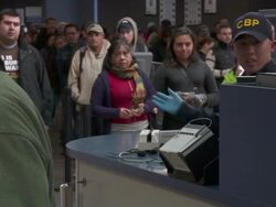 Immigration and customs at San Ysidro Port of Entry Stock Footage