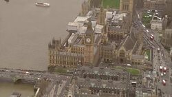 Aerial shots of Westminster... News Clip