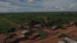 Drone aerials of a village in rural Malawi News Clip
