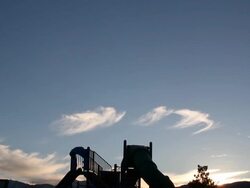 playground sunset Stock Footage