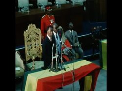 UPITN 3 9 70 ELECTION OF FIRST PRESIDENT OF SECOND REPUBLIC News Clip