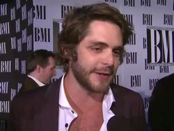 INTERVIEW: Thomas Rhett on BMI, on Tom Hall, on the momentum of country music. at 60th Annual BMI Country Awards on 10/30/2012 in Nashville, TN.(Footage by WireImage Video/Getty Images Entertainment Video) Stock Footage