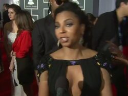 INTERVIEW - Ashanti on pre-show rituals, and on being at the event at The 55th Annual GRAMMY Awards - Arrivals Interviews in Los Angeles, CA, on 2/10/13. (Footage by WireImage Video/Getty Images Entertainment Video) Stock Footage