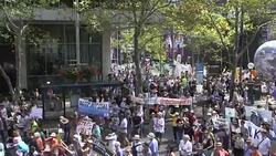 CLEAN : Australians protest coal and gas mining News Clip
