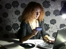 Credit Card Order Stock Footage