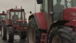 Long protest convoy against Calais Jungle camp News Clip