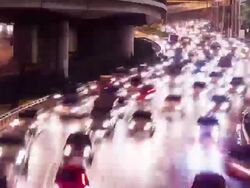 traffic on the road Stock Footage