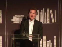 SPEECH: Simon Fuller at the Bulgari Fundraiser Benefitting Save The Children And Artists For Peace & Justice at Beverly Hills CA. (Footage by WireImage Video/GettyImages) Stock Footage