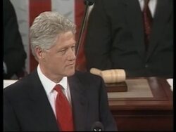 USA: BILL CLINTON STATE OF THE UNION SPEECH (2) News Clip