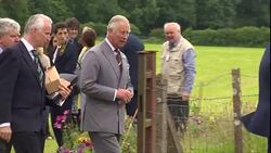 Prince Charles Tours the Strata Florida Abbey News Clip