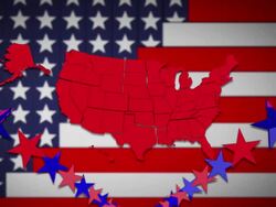USA Stars and Stripes Stock Footage