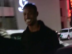 Marlon Wayans departing Warwick in Hollywood Stock Footage