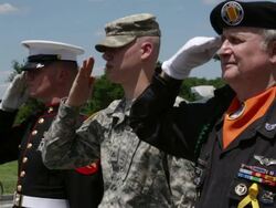 Rolling Thunder Parade Of Bikes Rolls Through Washington DC Stock Footage
