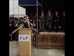 CUTS 28 11 80 PRESIDENT EANES ATTENDS MILITARY PARADE DURING HIS ELECTION CAMPAIGN News Clip