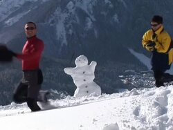 HD: Couple In The Snow Stock Footage
