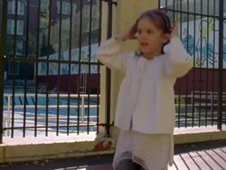 MS Shot of Girl spontaneously starts dancing in park / New York, United States Stock Footage
