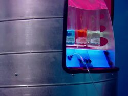 MS PAN Shot of bar oxygen three different faces relaxing in chairs / Minneapolis, Minnesota, United States Stock Footage