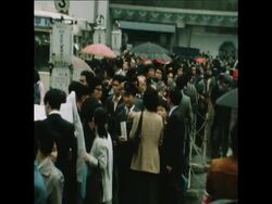 SYND 21 4 76 RAIL STRIKE IN TOKYO News Clip