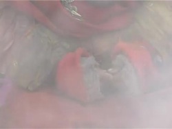 Tibetan moving hands holding prayer beads Stock Footage