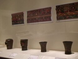 Exhibition on Inca's Empire in Tokyo Stock Footage