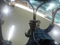 Shopping basket point of view Stock Footage