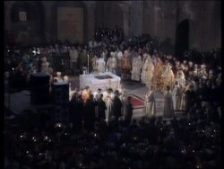 YUGOSLAVIA: BELGRADE: PATRIARCHS: CHURCH SERVICE HELD News Clip