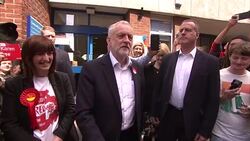 Jeremy Corbyn campaigning in Lincoln News Clip